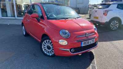 Fiat 500 1.2 Lounge 3dr Hatchback Petrol Pink at Clarion Cars Worthing