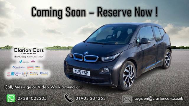 BMW I3 0.0 125kW Range Extender 5dr Auto [Loft Int World] Hatchback Petrol / Electric Hybrid Grey